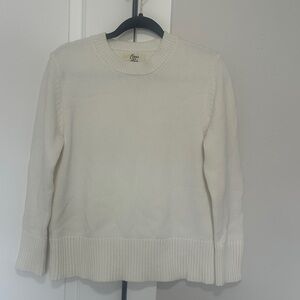 Cosmic Blue Love - Classic Cream Crew Neck Sweater